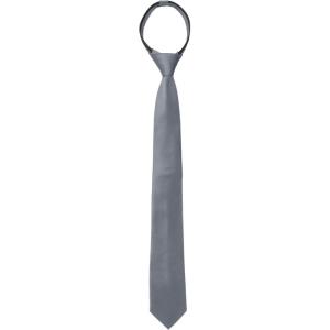 image:imageAllegra K Mens Skinny Pretied Solid Color Zipper Ties Neck Adjustable Strap Wedding Groom TieDark Gray