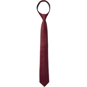 image:imageAllegra K Mens Skinny Pretied Solid Color Zipper Ties Neck Adjustable Strap Wedding Groom TieWine Red
