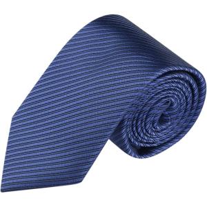 image:imageAllegra K Mens Solid Color Selftied Stripes Textured Wide Tie Neck Wedding Formal TiesDark Blue