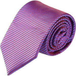 image:imageAllegra K Mens Solid Color Selftied Stripes Textured Wide Tie Neck Wedding Formal TiesDeep Purple