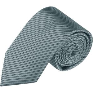 image:imageAllegra K Mens Solid Color Selftied Stripes Textured Wide Tie Neck Wedding Formal TiesSilver Grey