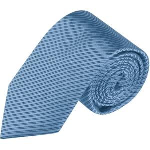 image:imageAllegra K Mens Solid Color Selftied Stripes Textured Wide Tie Neck Wedding Formal TiesSteel Blue