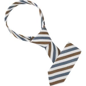 image:imageAllegra K Mens Stripe Necktie SelfTied Linen Slim Ties for Business CasualBrown