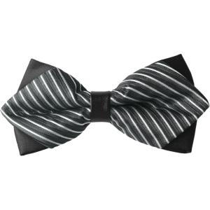 image:imageAllegra K Mens Striped PreTied Bow Tie Adjustable Neck Bowties Wedding Formal TiesGray