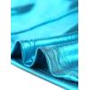 image:imageAllegra K Metallic Crop Top for Womens Sleeveless Cut Out Party Clubwear Holographic Tank TopsBlue