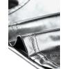image:imageAllegra K Metallic Crop Top for Womens Sleeveless Cut Out Party Clubwear Holographic Tank TopsGrey