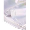 image:imageAllegra K Metallic Crop Top for Womens Sleeveless Cut Out Party Clubwear Holographic Tank TopsHolographic White