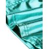 image:imageAllegra K Metallic Crop Top for Womens Sleeveless Cut Out Party Clubwear Holographic Tank TopsLake Green