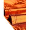 image:imageAllegra K Metallic Crop Top for Womens Sleeveless Cut Out Party Clubwear Holographic Tank TopsOrange