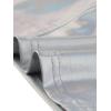 image:imageAllegra K Metallic Crop Top for Womens Sleeveless Cut Out Party Clubwear Holographic Tank TopsSilver