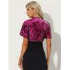 image:imageAllegra K Sequin Bolero for Womens Sparkly Crop Glitter Formal Shrug for Evening DressesFuchsia