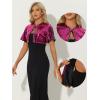 image:imageAllegra K Sequin Bolero for Womens Sparkly Crop Glitter Formal Shrug for Evening DressesFuchsia