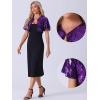 image:imageAllegra K Sequin Bolero for Womens Sparkly Crop Glitter Formal Shrug for Evening DressesPurple