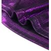 image:imageAllegra K Womens Halloween Off Shoulder Party Club Slim Fit Shiny Metallic Crop TopPurple