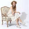 image:imageAllegra K Womens Buckle Round Toe Cutout Slip on Flats PumpsBeige