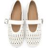 image:imageAllegra K Womens Buckle Round Toe Cutout Slip on Flats PumpsBeige