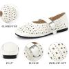 image:imageAllegra K Womens Buckle Round Toe Cutout Slip on Flats PumpsBeige