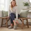 image:imageAllegra K Womens House Shoes Slip on Snow Winter Warm Indoor Outdoor SlippersGreen