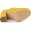 image:imageAllegra K Womens Platform Chunky Heel Lace Up Yellow Booties 6 M US