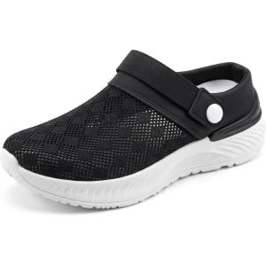 image:imageAllegra K Womens Clogs Garden Shoes Slip on Sandals Breathable Summer Walking SlippersBlack