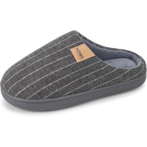 image:imageAllegra K Womens House Shoes Slip on Snow Winter Warm Indoor Outdoor SlippersBlack