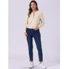 image:imageAllegra K Faux Suede Cropped Coat for Womens Stand Collar Zip Up Biker Moto Bomber JacketsBeige