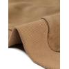 image:imageAllegra K Faux Suede Cropped Coat for Womens Stand Collar Zip Up Biker Moto Bomber JacketsKhaki