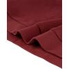 image:imageAllegra K Womens Cowl Neck Tops Long Sleeve Buttons Decor Tuinc Shirts Ruched TopBurgundy