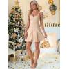 image:imageAllegra K Womens Plaid Tube Dress Zip Up Strap Sleeveless Party Mini ALine DressKhaki