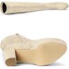 image:imageAllegra K Womens Platform Block Heel Beige Over Knee High Boots 6 M US