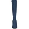 image:imageAllegra K Womens Side Zipper Chunky Heel Knee High Navy Blue Boots 9 M US 