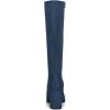image:imageAllegra K Womens Side Zipper Chunky Heel Knee High Navy Blue Boots 9 M US 