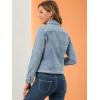 image:imageAllegra K Womens Denim Coat Jean Button Front Washed Vintage Jacket