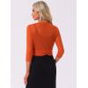 image:imageAllegra K Bolero Shrug for Womens Elegant 34 Sleeve Mesh Sheer Cardigan Formal Jacket for Evening DressesOrange