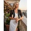 image:imageAllegra K Casual Short Sleeve Mesh Sheer Shrug for Women Open Front Cropped Cardigan BoleroBlack