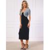 image:imageAllegra K Casual Short Sleeve Mesh Sheer Shrug for Women Open Front Cropped Cardigan BoleroLight Grey