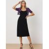 image:imageAllegra K Casual Short Sleeve Mesh Sheer Shrug for Women Open Front Cropped Cardigan BoleroPurple