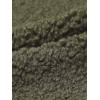 image:imageAllegra K Fuzzy Fleece Jacket for Womens Casual Faux Fur Button Winter Outerwear Short CoatArmy Green