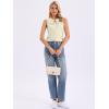 image:imageAllegra K Sleeveless Button Down Shirt for Women Peter Pan Collar Casual Tank Tops for Work Classic BlousesApricot