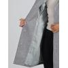 image:imageAllegra K Winter Trench Coat for Women Overcoat Belted Outwear Double Breasted Mid Long Pea CoatGrey