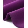 image:imageAllegra K Winter Trench Coat for Women Overcoat Belted Outwear Double Breasted Mid Long Pea CoatPurple