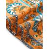 image:imageAllegra K Womens Boho Dresses V Neck Cap Sleeve Smocked ALine Floral Tiered Flowy Maxi DressesBeige