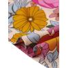image:imageAllegra K Womens Boho Dresses V Neck Cap Sleeve Smocked ALine Floral Tiered Flowy Maxi DressesPink