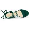 image:imageAllegra K Womens Lace Up Block High Heels Green Sandal  9 m US