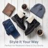 image:imageAllegra K Womens Laceup Ankle Boots Warm Block Heel Snow BootsBlack
