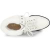 image:imageAllegra K Womens Platform Foldable Chunky Heels Lace Up Ankle BootsWhite