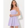 image:imageAllegra K Womens Sexy Tube Strapless Dress Sweetheart Neckline Off Shoulder 2026 Cocktail Party Mini Short DressesLight Purple