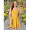 image:imageAllegra K Womens Sexy Tube Strapless Dress Sweetheart Neckline Off Shoulder 2026 Cocktail Party Mini Short DressesMustard