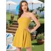 image:imageAllegra K Womens Sexy Tube Strapless Dress Sweetheart Neckline Off Shoulder 2026 Cocktail Party Mini Short DressesMustard