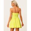 image:imageAllegra K Womens Sexy Tube Strapless Dress Sweetheart Neckline Off Shoulder 2026 Cocktail Party Mini Short DressesYellow